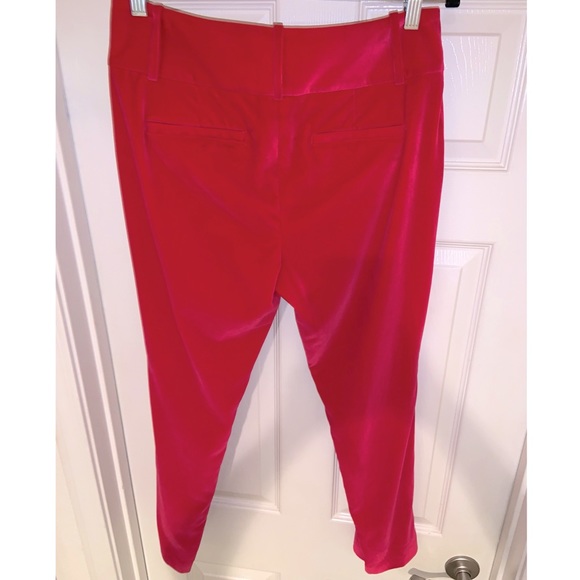 Alice & Olivia Stacey Velvet Slim Ankle Pants - Picture 14 of 16